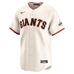 Men’s San Francisco Giants Kyle Harrison Nike Cream Home Limited Player Jersey