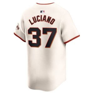 Men’s San Francisco Giants Marco Luciano Nike Cream Home Limited Player Jersey