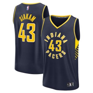 Men’s Indiana Pacers Pascal Siakam Fanatics Branded Navy Fast Break Player Jersey – Icon Edition