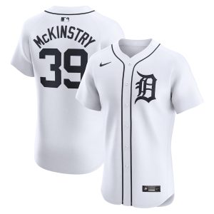 Men’s Detroit Tigers Zach McKinstry Nike White Home Elite Player Jersey