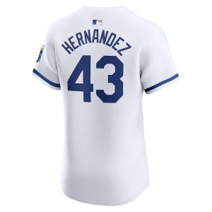 Men’s Kansas City Royals Carlos Hernández Nike White Home Elite Player Jersey