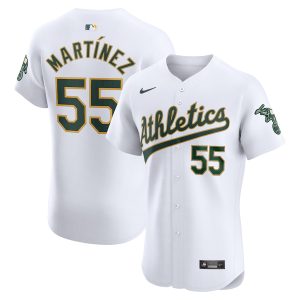 Men’s Oakland Athletics Adrian Martinez Nike White Home Elite Player Jersey