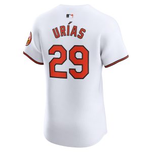 Men’s Baltimore Orioles Ramon Urias Nike White Home Elite Player Jersey