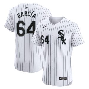 Men’s Chicago White Sox Deivi Garcia Nike White Home Elite Player Jersey