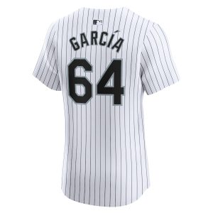 Men’s Chicago White Sox Deivi Garcia Nike White Home Elite Player Jersey