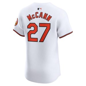 Men’s Baltimore Orioles James McCann Nike White Home Elite Player Jersey