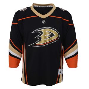 Youth Anaheim Ducks Black Home Replica Custom Jersey
