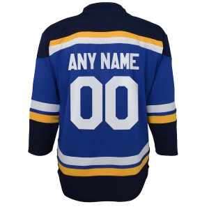 Youth St. Louis Blues Blue Home Replica Custom Jersey