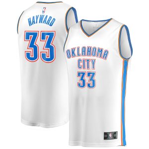 Men’s Oklahoma City Thunder Gordon Hayward Fanatics Branded White Fast Break Player Jersey – Association Edition