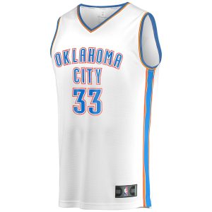 Men’s Oklahoma City Thunder Gordon Hayward Fanatics Branded White Fast Break Player Jersey – Association Edition