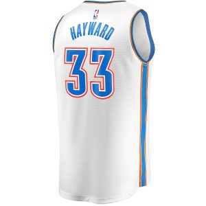 Men’s Oklahoma City Thunder Gordon Hayward Fanatics Branded White Fast Break Player Jersey – Association Edition