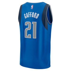 Men’s Dallas Mavericks Daniel Gafford Fanatics Branded Blue Fast Break Player Jersey – Icon Edition