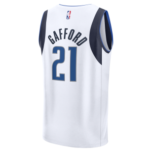 Men’s Dallas Mavericks Daniel Gafford Fanatics Branded White Fast Break Player Jersey – Association Edition