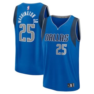 Men’s Dallas Mavericks PJ Washington Jr. Fanatics Branded Blue Fast Break Player Jersey – Icon Edition