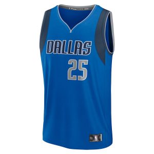 Men’s Dallas Mavericks PJ Washington Jr. Fanatics Branded Blue Fast Break Player Jersey – Icon Edition