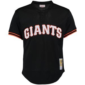 Men’s San Francisco Giants Matt Williams Mitchell & Ness Black Cooperstown Mesh Batting Practice Jersey