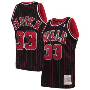 Men’s Chicago Bulls Scottie Pippen Mitchell & Ness Black 1995/96 Hardwood Classics Authentic Jersey