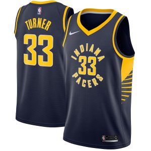 Men’s Indiana Pacers Myles Turner Nike Navy Swingman Jersey – Icon Edition