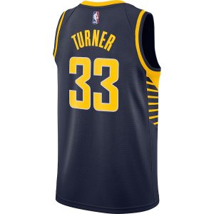 Men’s Indiana Pacers Myles Turner Nike Navy Swingman Jersey – Icon Edition