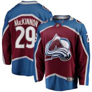 Men’s Colorado Avalanche Nathan MacKinnon Fanatics Branded Burgundy Breakaway Player Jersey