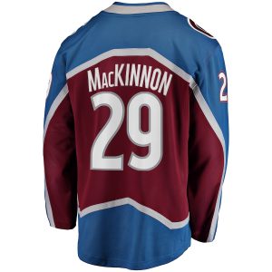 Men’s Colorado Avalanche Nathan MacKinnon Fanatics Branded Burgundy Breakaway Player Jersey