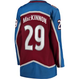 Women’s Colorado Avalanche Nathan MacKinnon Fanatics Branded Maroon Home Breakaway Player Jersey