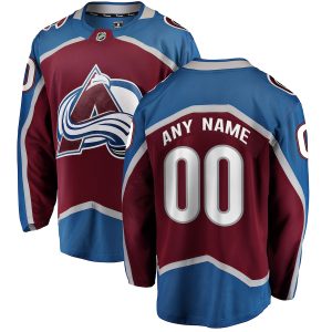 Men’s Colorado Avalanche Fanatics Branded Maroon Home Breakaway Custom Jersey