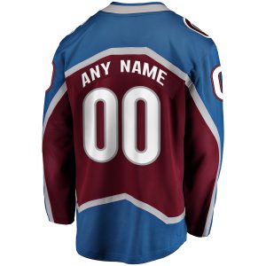 Men’s Colorado Avalanche Fanatics Branded Maroon Home Breakaway Custom Jersey