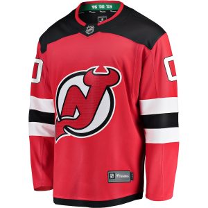 Men’s New Jersey Devils Fanatics Branded Red Home Breakaway Custom Jersey