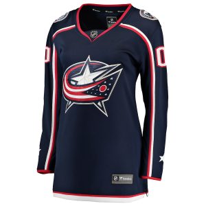 Women’s Columbus Blue Jackets Fanatics Branded Navy Home Breakaway Custom Jersey