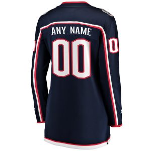 Women’s Columbus Blue Jackets Fanatics Branded Navy Home Breakaway Custom Jersey