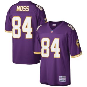 Men’s Minnesota Vikings Randy Moss Mitchell & Ness Purple Retired Player Legacy Replica Jersey