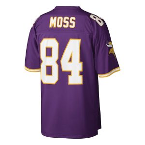 Men’s Minnesota Vikings Randy Moss Mitchell & Ness Purple Retired Player Legacy Replica Jersey