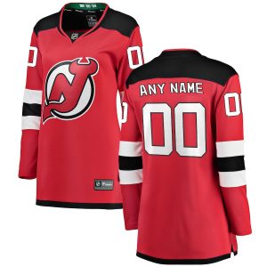 Women’s New Jersey Devils Fanatics Branded Red Home Breakaway Custom Jersey