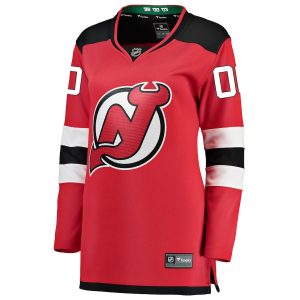 Women’s New Jersey Devils Fanatics Branded Red Home Breakaway Custom Jersey