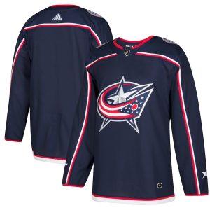 Men’s Columbus Blue Jackets adidas Navy Home Authentic Blank Jersey