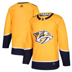 Men’s Nashville Predators adidas Gold Home Authentic Blank Jersey