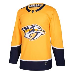 Men’s Nashville Predators adidas Gold Home Authentic Blank Jersey