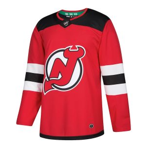 Men’s New Jersey Devils adidas Red Home Authentic Blank Jersey