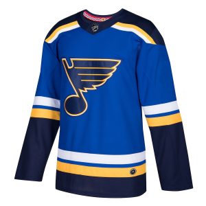 Men’s St. Louis Blues adidas Blue Home Authentic Blank Jersey