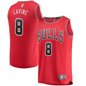 Men’s Chicago Bulls Zach LaVine Fanatics Branded Red Fast Break Replica Jersey – Icon Edition