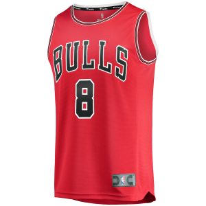 Men’s Chicago Bulls Zach LaVine Fanatics Branded Red Fast Break Replica Jersey – Icon Edition