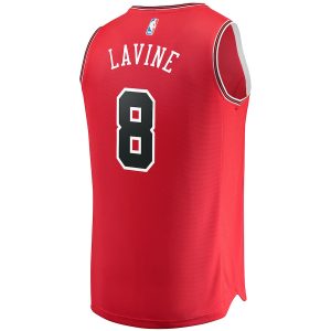 Men’s Chicago Bulls Zach LaVine Fanatics Branded Red Fast Break Replica Jersey – Icon Edition