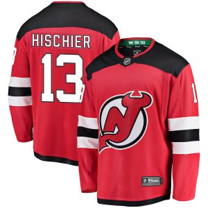 Youth New Jersey Devils Nico Hischier Fanatics Branded Red Home Breakaway Player Jersey