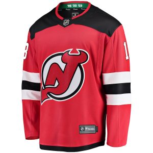 Youth New Jersey Devils Nico Hischier Fanatics Branded Red Home Breakaway Player Jersey