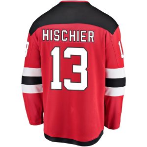 Youth New Jersey Devils Nico Hischier Fanatics Branded Red Home Breakaway Player Jersey