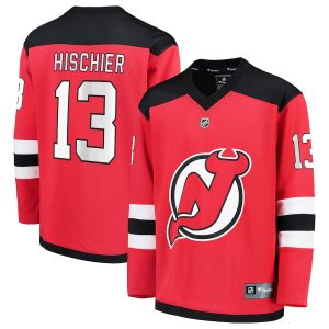 Youth New Jersey Devils Nico Hischier Fanatics Branded Red Replica Player Jersey