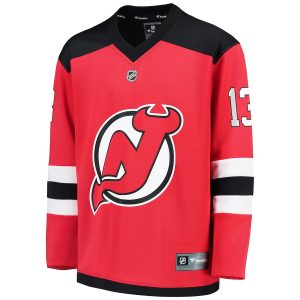 Youth New Jersey Devils Nico Hischier Fanatics Branded Red Replica Player Jersey