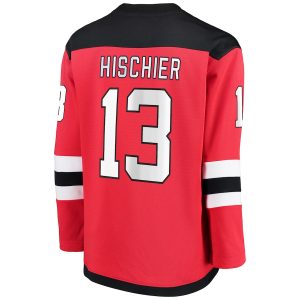 Youth New Jersey Devils Nico Hischier Fanatics Branded Red Replica Player Jersey