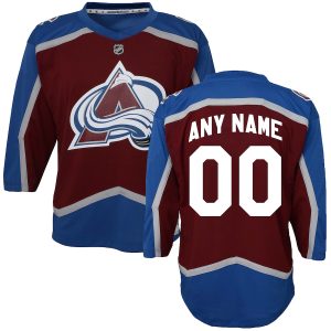 Preschool Colorado Avalanche Maroon Home Replica Custom Jersey